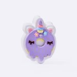 Purple Unicorn Donut