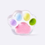 Clear Rainbow Cat Paw