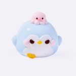 Cute Penguin with Pink Octopus