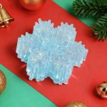 Blingbling Blue Snowflake Taba Squishy